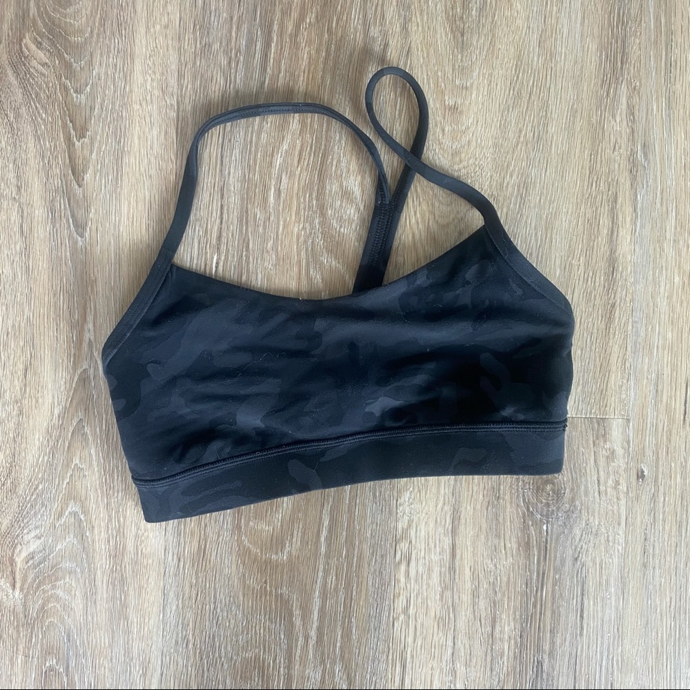 Lululemon black camo sports bra
